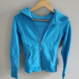 Blue Zip-Up Hoodie